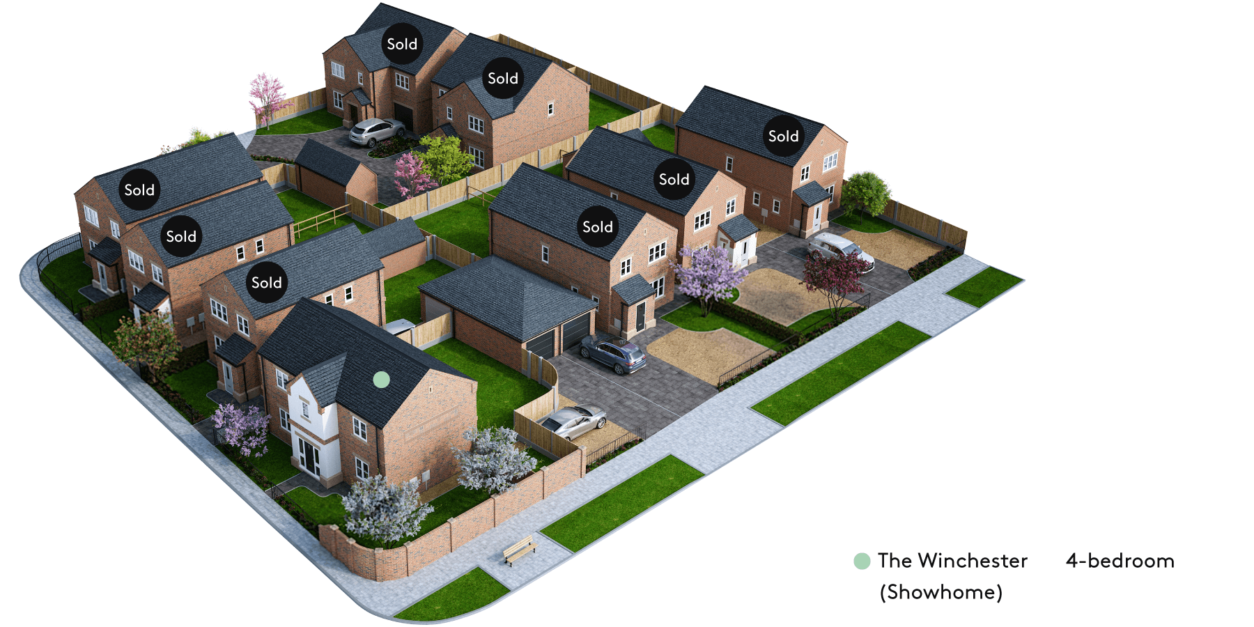 Finningley Court site plan - The Winchester