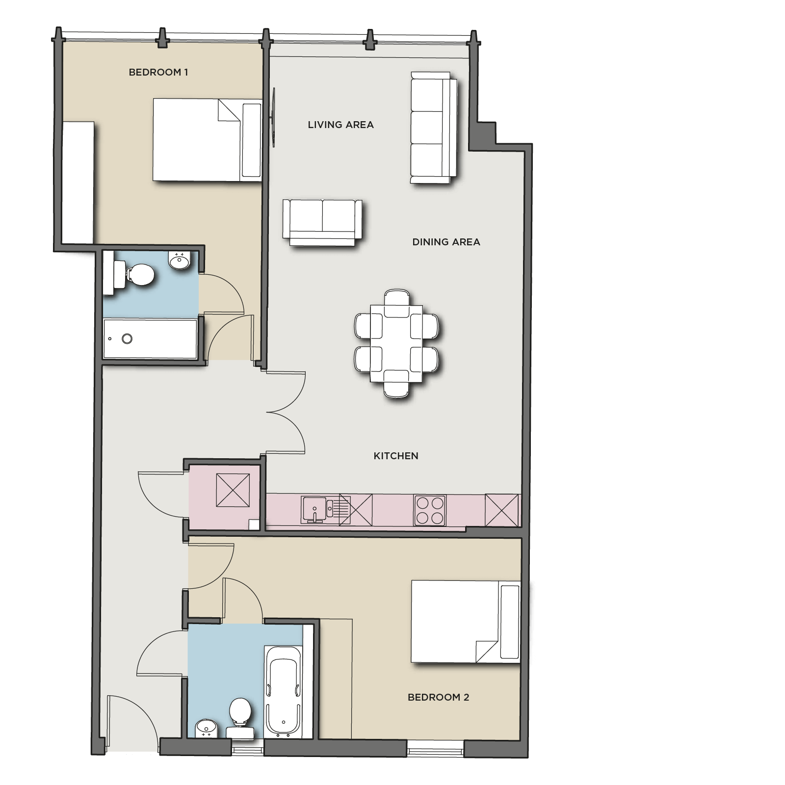 Trinity House - apartment 2